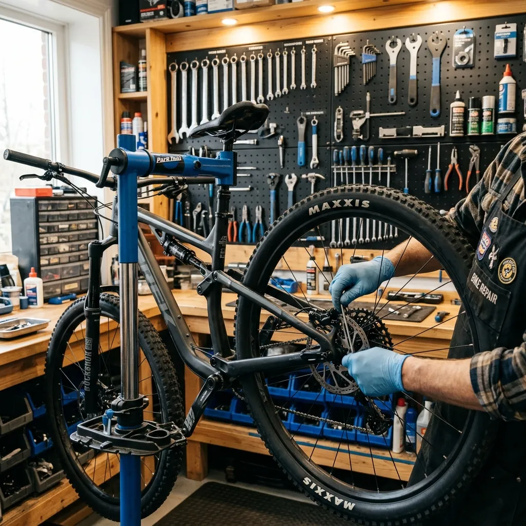 Oficina de bicicletas e peças confiáveis
